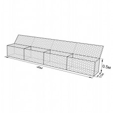 Габион ГСИ-К-4,0х0,5х0,5-С100-3,0/4,0-ЦП